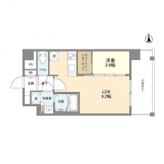 シャテーニュ上本町の間取り図